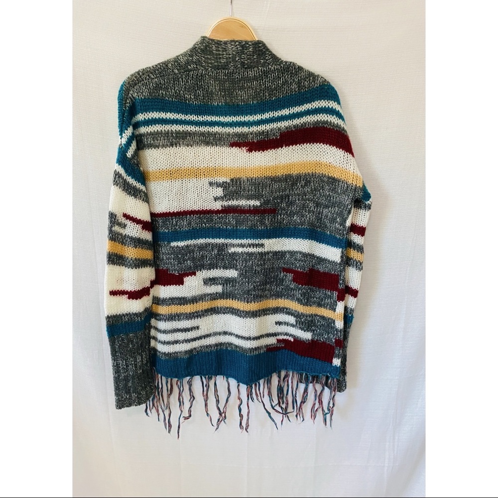 Jack Open Front Tassel‎ Soft Cardigan. Southwestern pattern - Picture 4 of 6